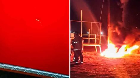 Atacaron a un móvil de bomberos durante un incendio