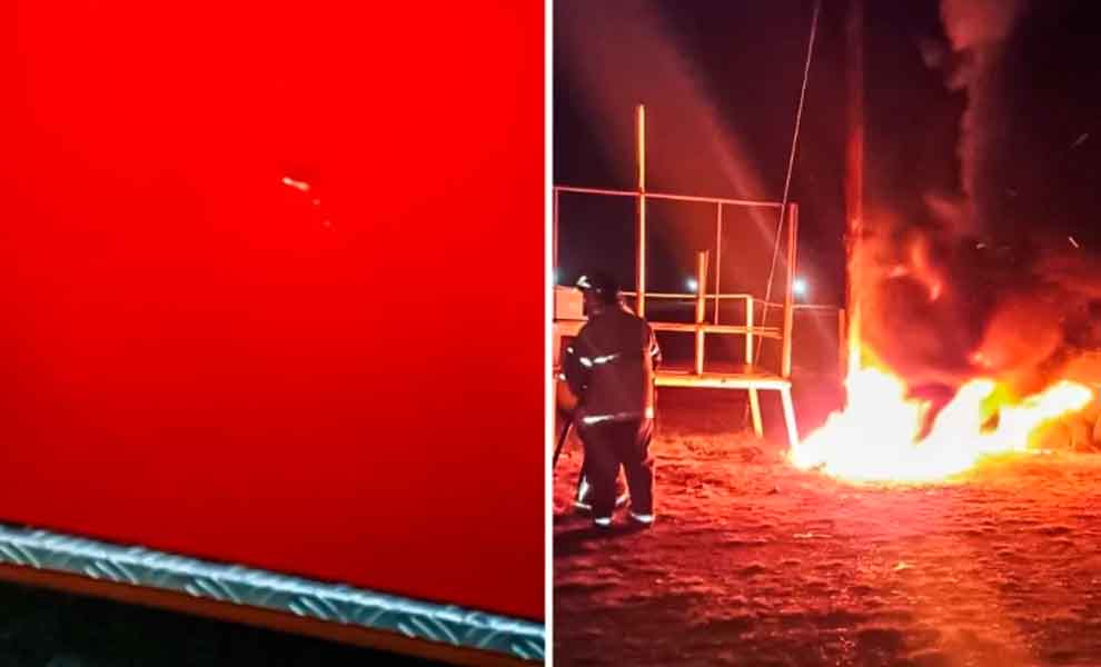 Atacaron a un móvil de bomberos durante un incendio