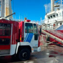 Bomberos de Prefectura sofocaron un incendio en un buque pesquero