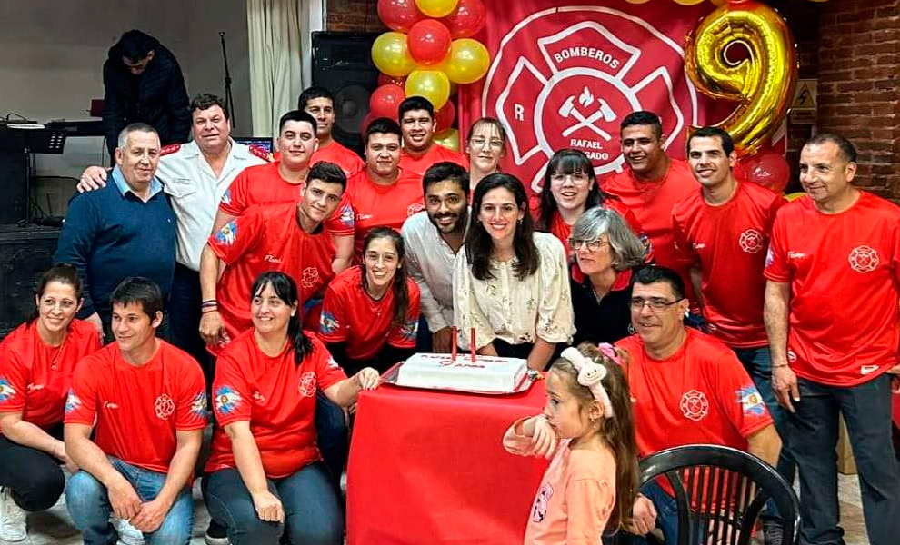 Bomberos de Rafael Obligado festejaron su noveno aniversario