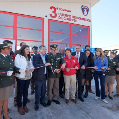 Inauguración de la sala de máquinas de la Tercera Compañía de Bomberos