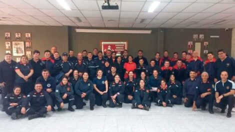 Bomberos de La Madrid y La Colina participaron de una capacitación regional