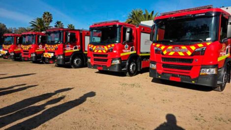 Bomberos del Maule recibió los primeros 5 carros BT del Gobierno Regional