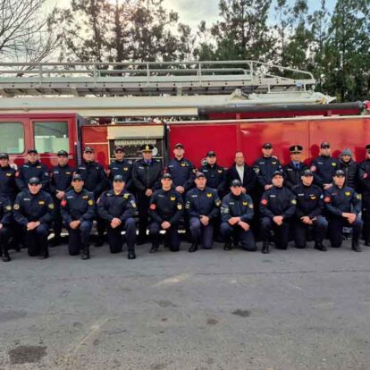 La Policía provincial celebró el 80° aniversario de su Cuerpo de Bomberos