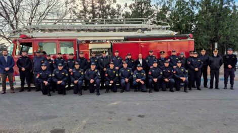 La Policía provincial celebró el 80° aniversario de su Cuerpo de Bomberos