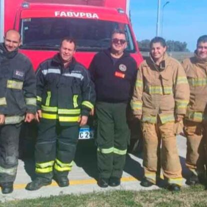 Integrantes del cuartel de Bomberos de Roberts realizaron capacitaciones