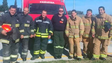 Integrantes del cuartel de Bomberos de Roberts realizaron capacitaciones