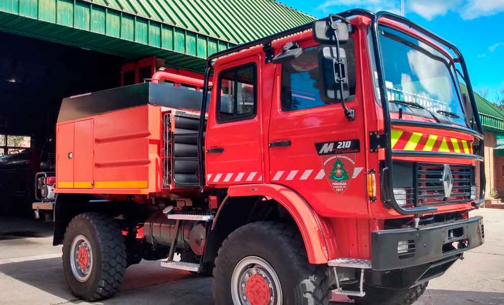 Llegó una nueva unidad forestal para Bomberos Voluntarios de Pinamar
