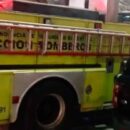 No escuchó la sirena del camión de bomberos y causó un triple choque