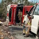 Siete lesionados en volcamiento de carrobomba en Traiguén