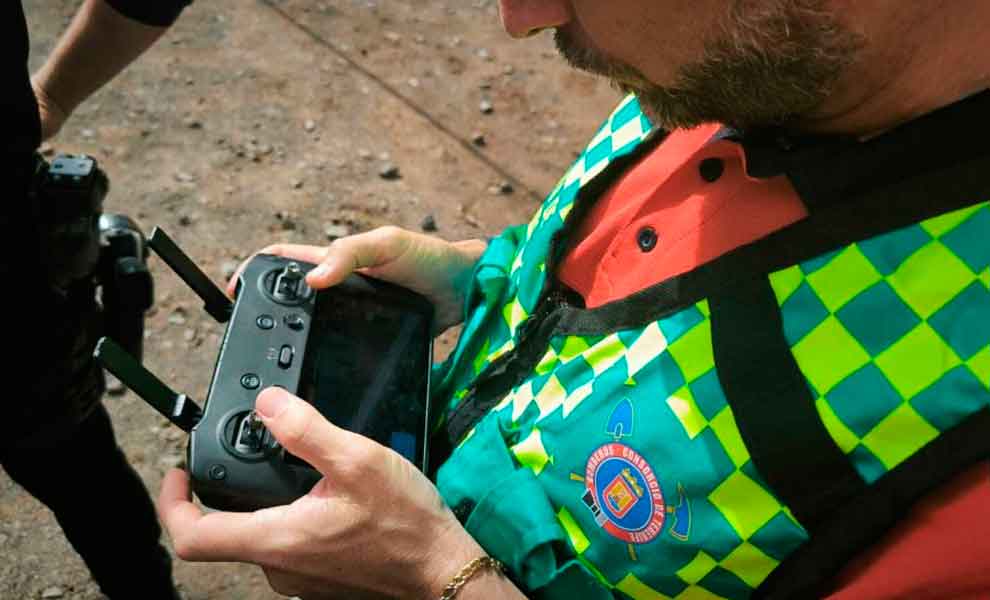 La Unidad de Drones de Bomberos de Tenerife cumple tres años de actividad