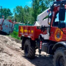 Unidades de Bomberos quedaron atascadas al asistir a un incendio
