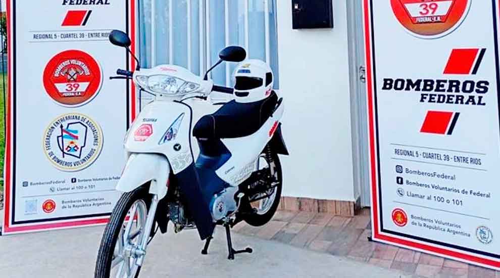 Bomberos de Federal incorpora un nuevo motovehículo a su flota