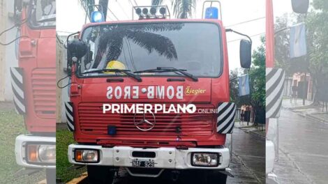 Camión de Bomberos que iba a incendio chocó contra colectivo