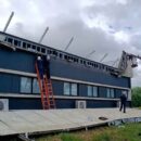 Colapsó la estructura del Centro de Entrenamiento y Capacitación de Villa Elisa