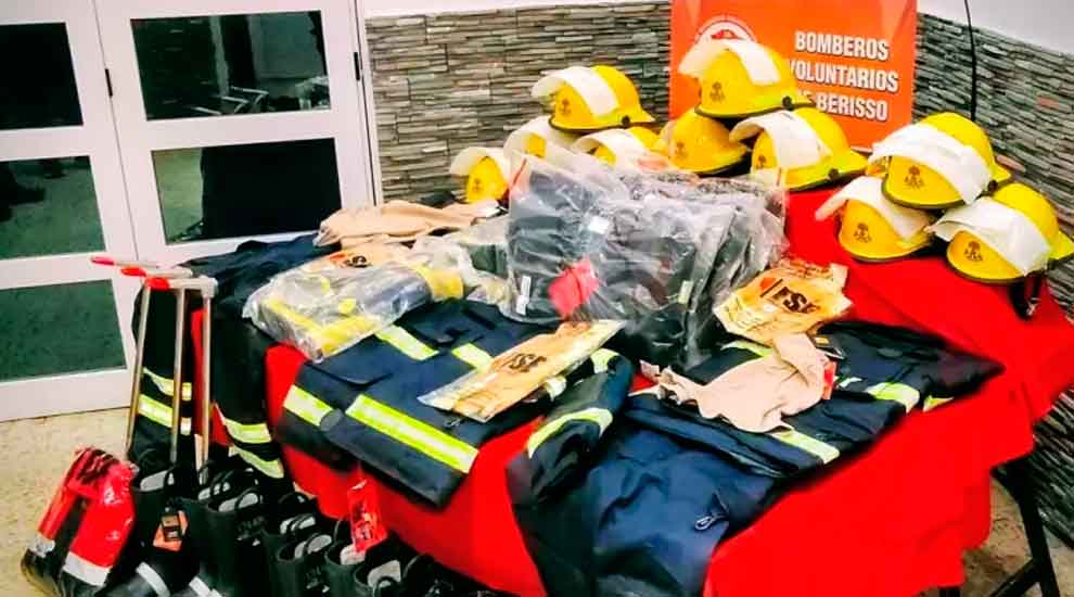 Los Bomberos de Berisso concretaron una inversión histórica en equipamiento