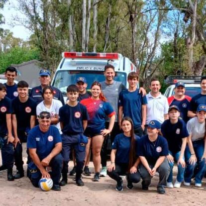 Encuentro Regional de Cadetes de Bomberos en el Parque Municipal San Martín