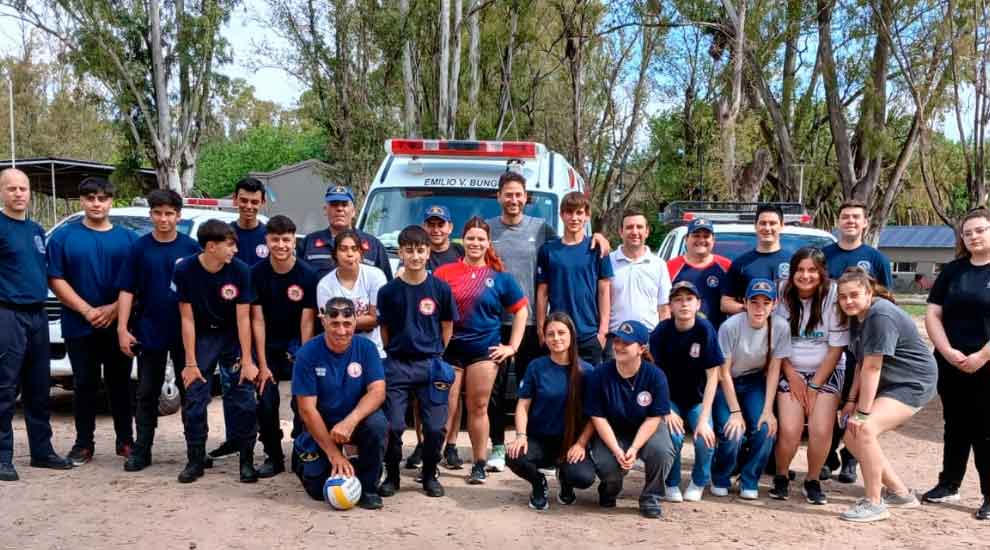 Encuentro Regional de Cadetes de Bomberos en el Parque Municipal San Martín