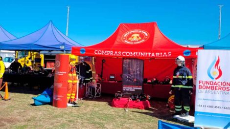 El Sistema Nacional de Bomberos Voluntarios participó en la Expo Seguridad