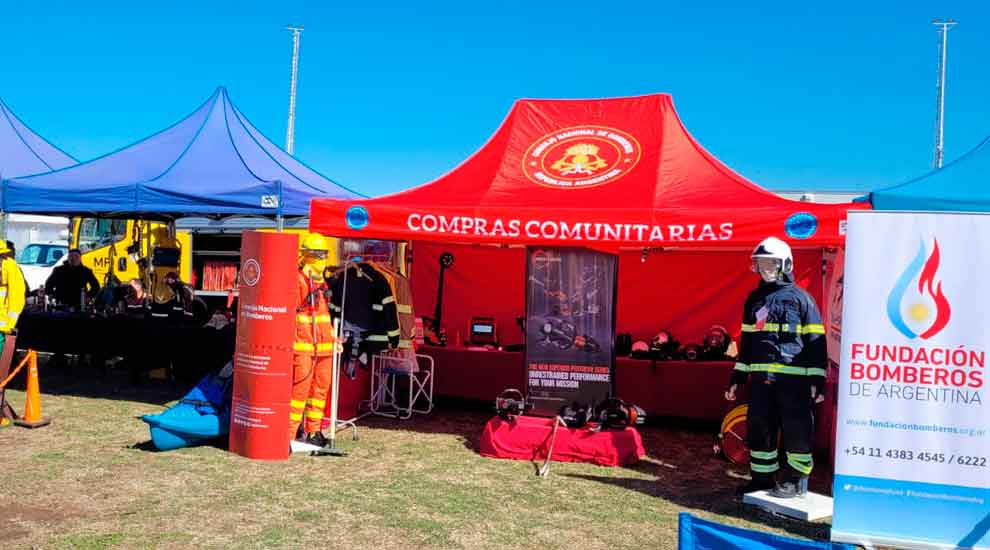 El Sistema Nacional de Bomberos Voluntarios participó en la Expo Seguridad