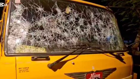 Destruyen móvil de bomberos voluntarios en San Pedro