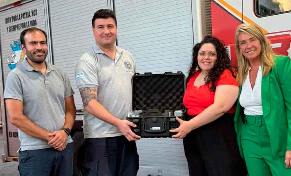 Bomberos Voluntarios de Rosario sumó un dron de última generación