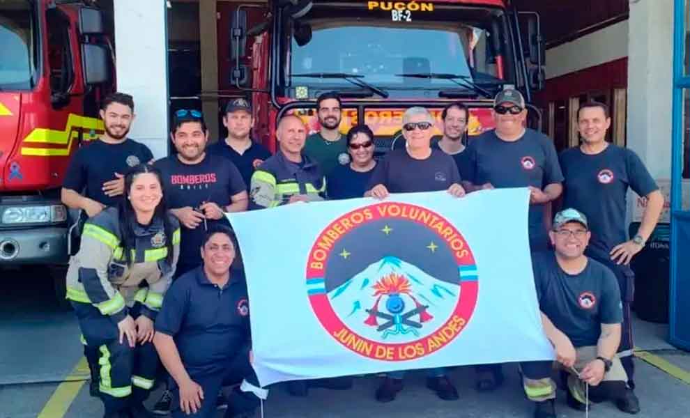 Bomberos de Junín de los Andes participaron de un seminario internacional