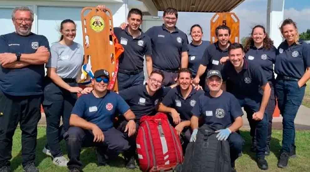 Bomberos voluntarios se capacitan con certificación internacional