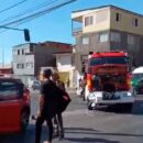 Unidad de Bomberos colisionan con vehículo particular