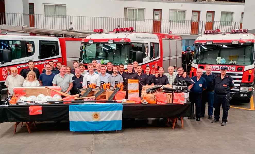 Bomberos incorporó equipamiento donado por el municipio