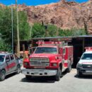 Bomberos de Comodoro donaron una autobomba a sus pares de Florentino Ameghino