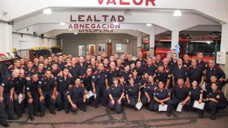 Bomberos Voluntarios de Echenagucía celebraron 103 años de servicio