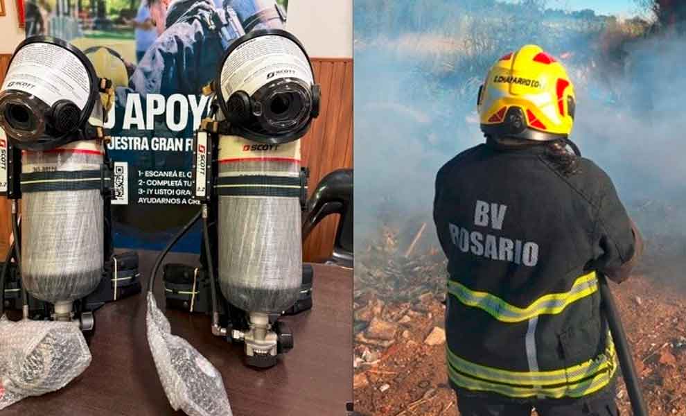 Bomberos Voluntarios de Rosario sumaron equipamiento