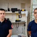 Bomberos instalaron una nueva base de radio en el Hospital Local