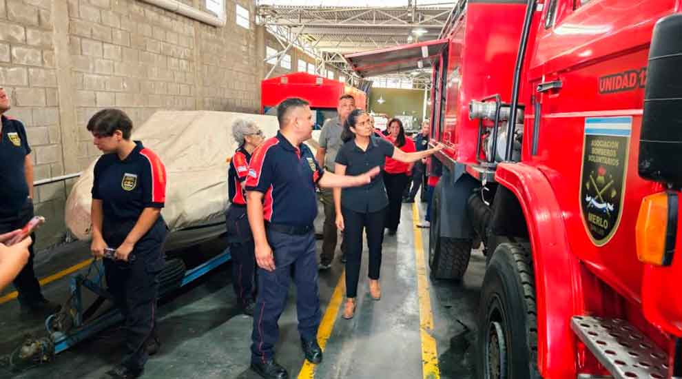 Destacan a Bomberos de Merlo como cuartel de referencia provincial