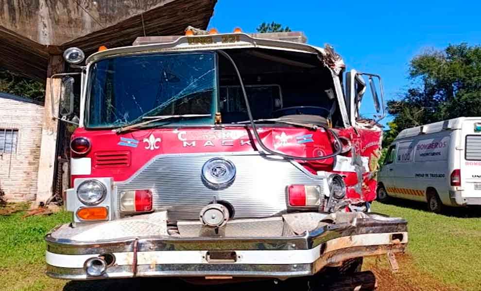 Incidente con Autobomba de Bomberos Voluntarios de San Pedro
