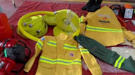 Los Bomberos Voluntarios de San Javier presentaron nuevo equipamiento
