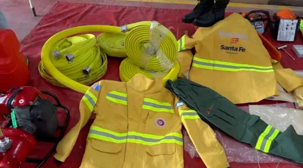 Los Bomberos Voluntarios de San Javier presentaron nuevo equipamiento