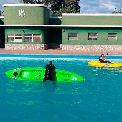 capacitación en rescate acuático de los Bomberos de Salliqueló