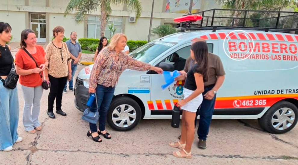 Las Breñas presentó su nueva unidad para fortalecer el servicio de emergencias