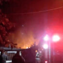 Dos bomberos heridos tras el derrumbe de una pared durante un incendio