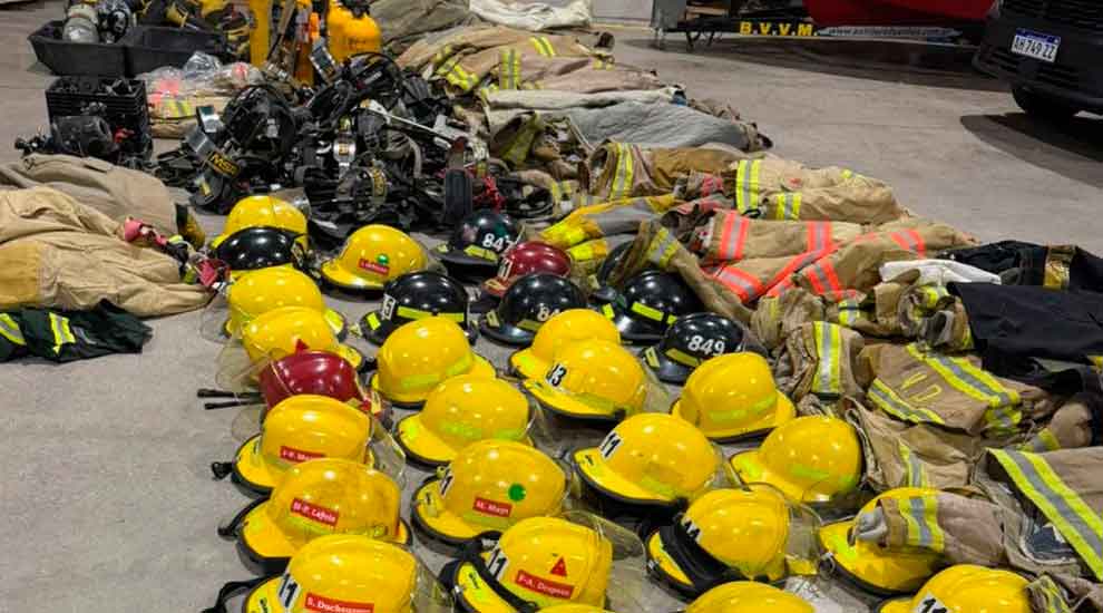Bomberos de Villa María reciben una histórica donación desde Canadá