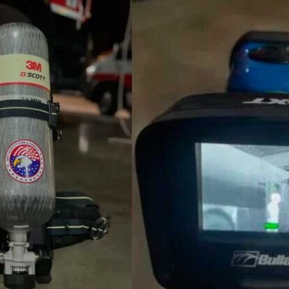 Bomberos incorporan cámara térmica y nuevos equipos de respiración
