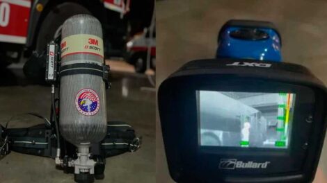 Bomberos incorporan cámara térmica y nuevos equipos de respiración