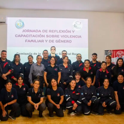 Bomberos Voluntarios de Roca recibieron formación sobre violencia familiar y de género