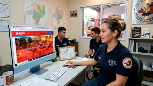 Salta: La Federación de Bomberos lanza su plataforma web y aula virtual