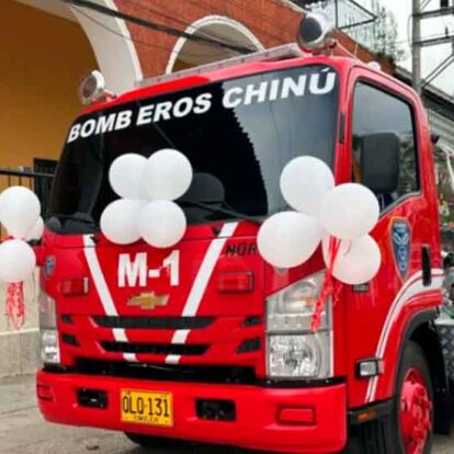 Chinú: El municipio adquiere su primer carro de bomberos propio