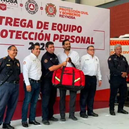 Reynosa entrega equipamiento crítico a su Cuerpo de Bomberos