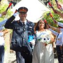 Abigail e Iván celebraron su unión rodeados por el cuartel funense