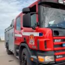 Bomberos incorporan un autobomba Scania traído de Suecia